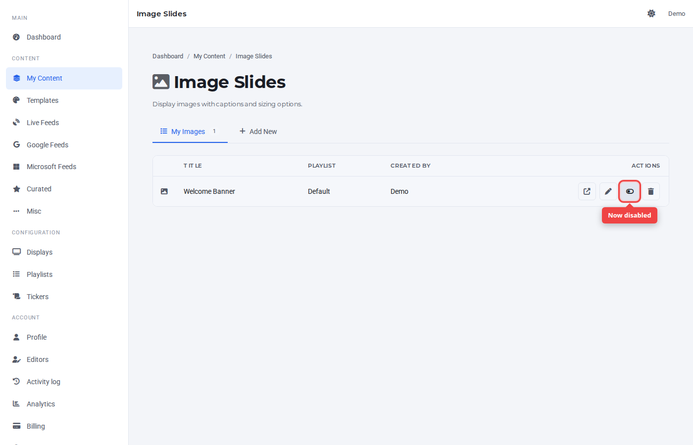 Toggle now disabled