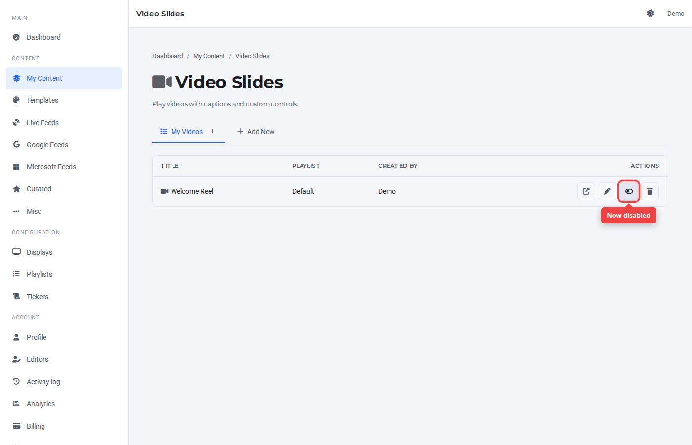 Toggle now disabled